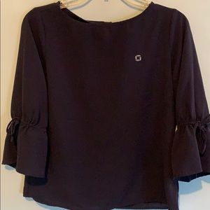 Chase Apparel- Navy Blouse Sleeve Tie (Land’s End)